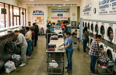 TWO High-Volume, Semi-Absentee Laundromats | Nassau County NET $225k++ NEW MACHINES